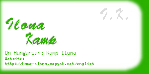 ilona kamp business card